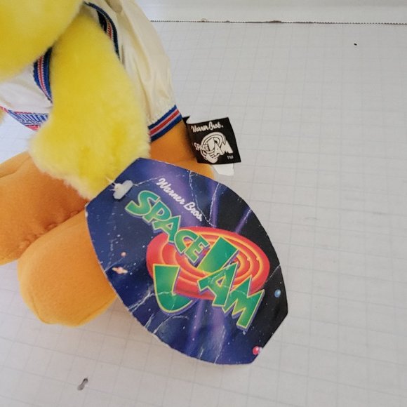 Vintage w Tag 1996 Warner Brothers Space Jam Tweety Bird Tune Squad Plush Toy - Picture 3 of 16